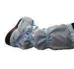 A proteção longa do ESD da luva da sala de limpeza calça o estilo traseiro do zíper autoclávico