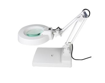 O diodo emissor de luz branco iluminou a economia de energia de ampliação da lupa do tampo da mesa da lâmpada