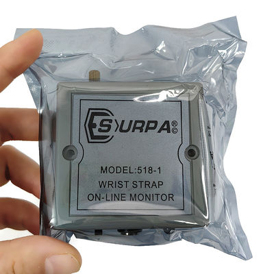 Autêntico SURPA 518-1 Anel Eletrostático Monitor Online Antidistático Pulseira Alarme Monitor de Terra