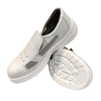 Sapatos de segurança de trabalho respiráveis, à prova de pó, de aço, de ponta de dedos, ESD Sapatos antiestáticos para a indústria antiestática