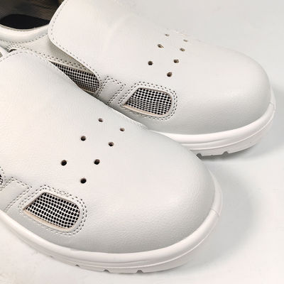 Sapatos de segurança de trabalho respiráveis, à prova de pó, de aço, de ponta de dedos, ESD Sapatos antiestáticos para a indústria antiestática