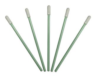 Claro - cotonetes da limpeza da espuma do poliéster dos materiais de consumo verdes da sala de limpeza micro