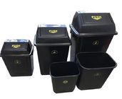 As tampas denominam baldes do lixo permanentes do ESD/desperdiçam o símbolo preto da cor w/ESD da cesta