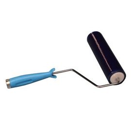 Azul pegajoso esparadrapo do rolo do fiapo do rolo da sala de limpeza descartável uma espessura de 10 polegadas 50 mícrons