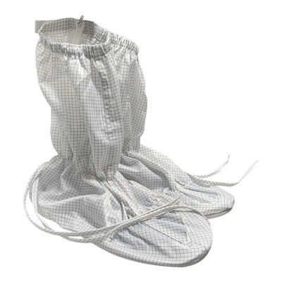 Calçados ESD Anti-estático Branco 5mm Faixa Tecido ESD Botas de segurança Sala limpa Botas à prova de pó