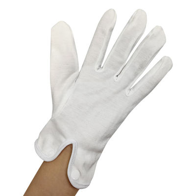 Respirável 100% de algodão Guante de cerimônia de joalheria branca Guardas de honra Guantes de vestimenta formal