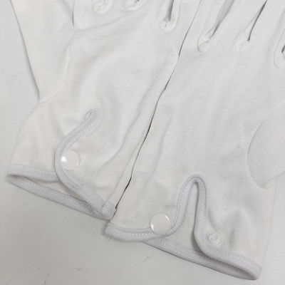 Respirável 100% de algodão Guante de cerimônia de joalheria branca Guardas de honra Guantes de vestimenta formal