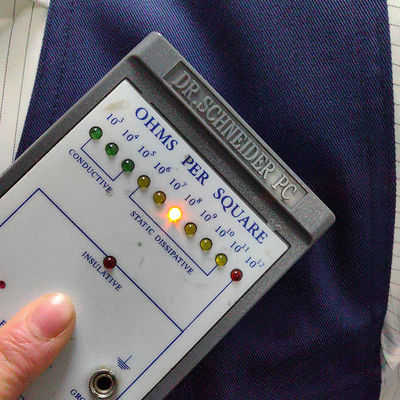Colete de ferramentas anti-estático de tecido de denim azul da Marinha Colete de ferramentas anti-estáticas de trabalho para eletricista