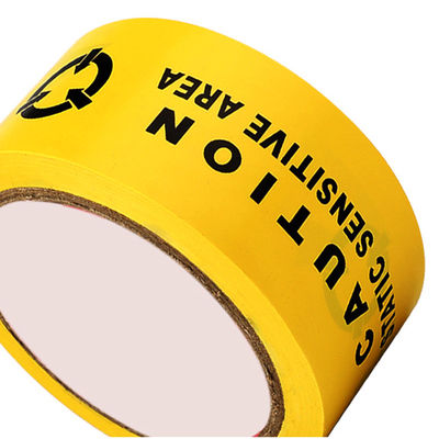 fita de aviso antiestático ESD amarelo fita de identificação chinesa ou inglesa zona de proteção fita de piso de PVC