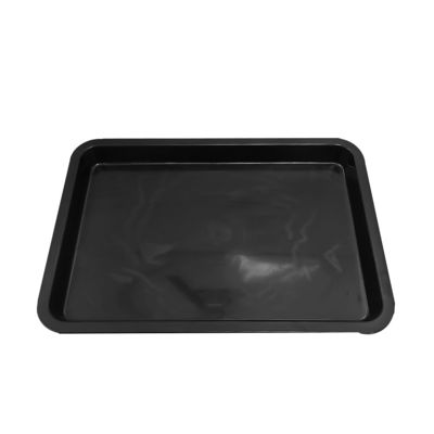 530x365x43mm ESD Trays Antistáticos Quadrados Preto Plástico Retangular ESD Tray Shallow ESD Electronic Circle Turntable