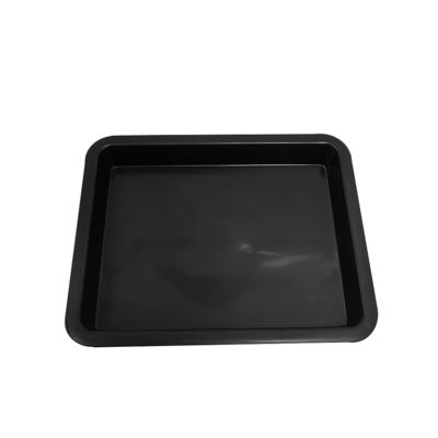 283x223x28mm Prato de plástico preto quadrado Peças de bandeja antiestática Caixa de volume de negócios Caixa Pp Caixa de borracha Classificação de material Caixa de bacia quadrada Estrutura condutora