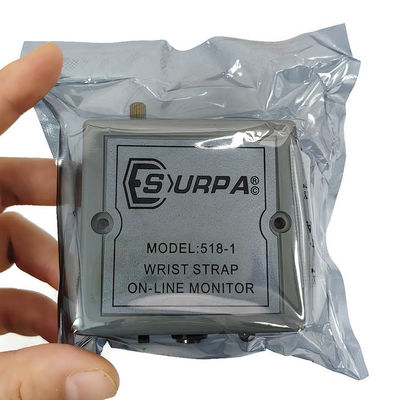 Instrumentos de monitorização em linha de pulseiras antiestáticas SURPA 518-1 Anel estático de aterragem de teste de alarme automático