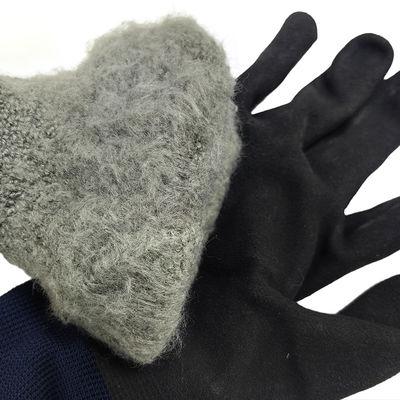 Negro Azul Desportos de Inverno ao Ar Livre Trabalho Lataxe Impregnado com espuma luva quente caxemira