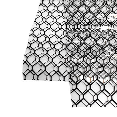 ESD Cortina de rede de PVC transparente de dois lados 0.3mmx1.37mx30m
