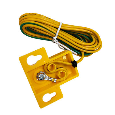 Componente do equipamento de ligação à terra da tomada de ligação à terra amarela
