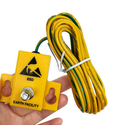 Componente do equipamento de ligação à terra da tomada de ligação à terra amarela