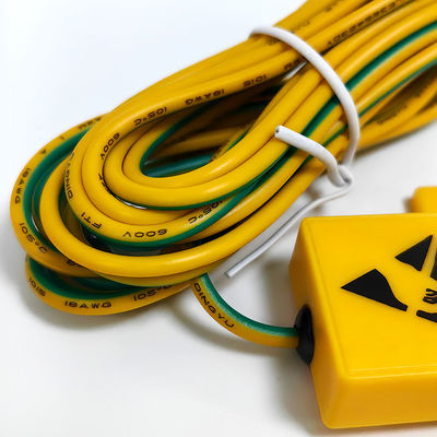 Componente do equipamento de ligação à terra da tomada de ligação à terra amarela