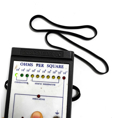 104 X 4 X 1,5 mm Banda de silicone condutora antistática ESD preta para componentes eletrônicos