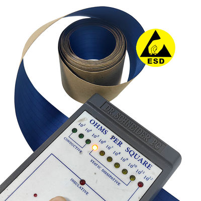 Tela de rolos de tecido de poliéster de rede auto-aderente antiestática ESD