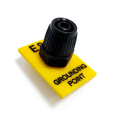 Instalação de Terra ESD 1x10mm Stud Yellow Grounding Plug