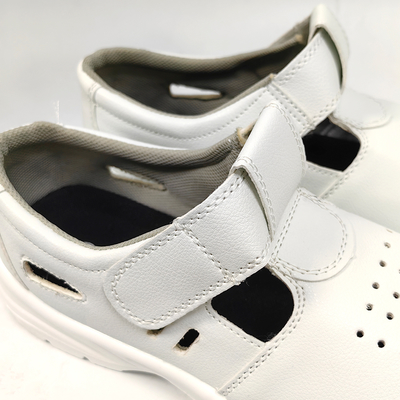 Antiestático Sóla PU suave Peso leve Esd Sapatos de segurança Respirável Dustproof Steel Toe