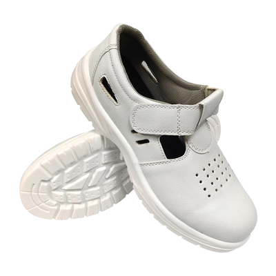 Antiestático Sóla PU suave Peso leve Esd Sapatos de segurança Respirável Dustproof Steel Toe