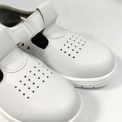 Antiestático Sóla PU suave Peso leve Esd Sapatos de segurança Respirável Dustproof Steel Toe