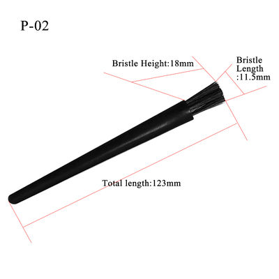 Escova Anti-Estática ESD Pequena Fibra de Carbono Limpeza Industrial Escova Anti-Estática