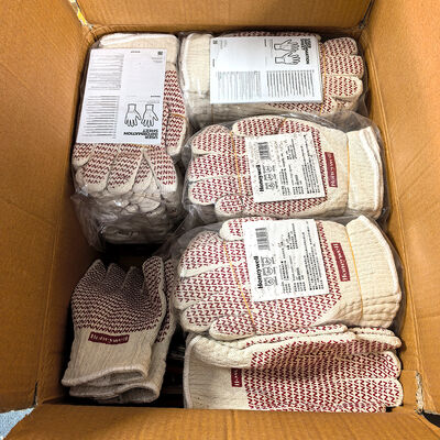 Luvas resistentes ao calor imersas em nitrilo para trabalho em altas temperaturas