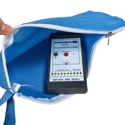 ESD Saco de armazenamento de ferramentas de fecho portátil antiestático Azul