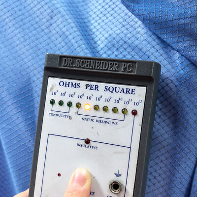 Jaqueta antiestática ESD para sala limpa com tecido de grade de diamante