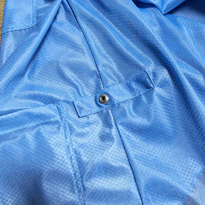 Jaqueta antiestática ESD para sala limpa com tecido de grade de diamante