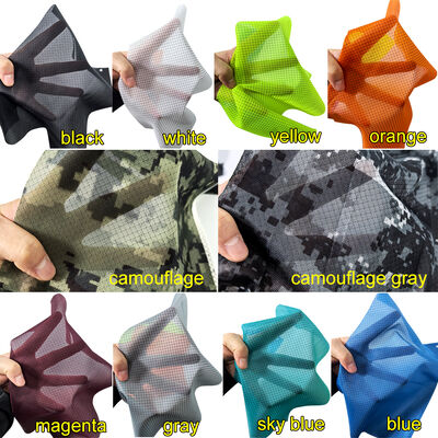 Impressão de camuflagem de alto desempenho ESD Tecido de malha de diamante de malha de tricô ¥ 87% Poliéster + 13% Fibra de Carbono