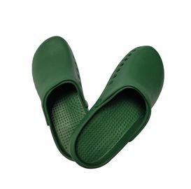 A anti segurança estática da sala de limpeza calça EVA Clogs Green Nurse Clogs para o hospital