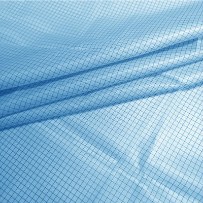 Tela 115GSM do poliéster da sala de limpeza da grade da estática 5mm do ESD anti