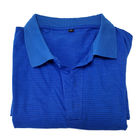 Roupa segura Polo Shirt Antistatic do ESD da fibra condutora curto da luva 4%