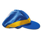 Fibra estática do carbono do poliéster 2% do azul 98% do chapéu do ESD anti para a sala de limpeza