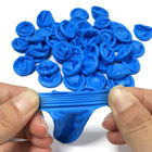 Berços descartáveis azuis S antiestático M L XL do dedo do nitrilo da sala de limpeza