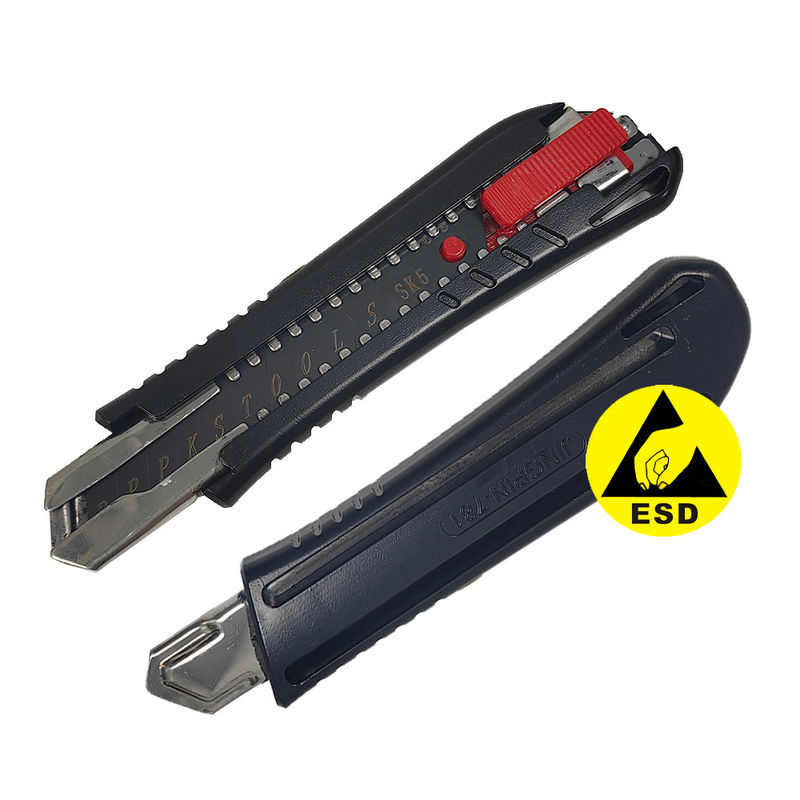 18 mm Large Size ESD Antistatic Knife/Cleanroom Office Box Antistatic Cutter de aço inoxidável / ESD Knife