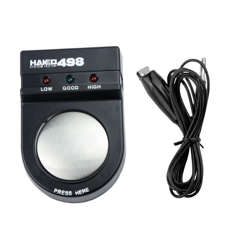 110*72*40mm Preto 498 Medidor de Segurança ESD Testador de Faixa de Pulso para Áreas EPA
