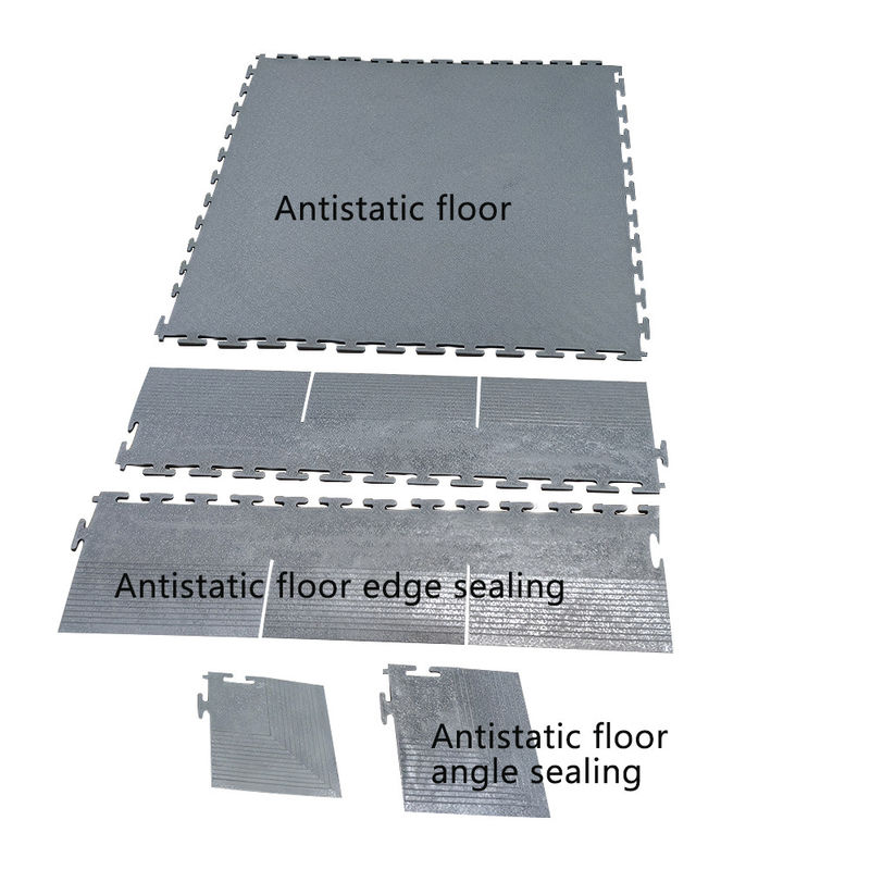 600x600mm ESD Removível Anti-estático Interlocking PVC material de piso de vinil para hospital / sala limpa
