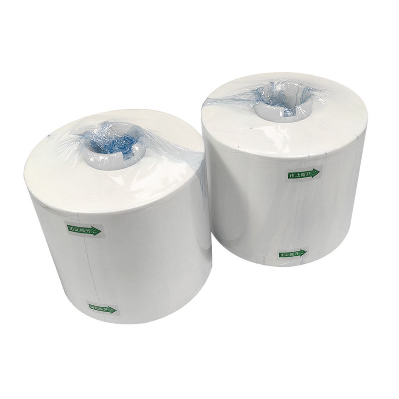 Papel industrial sem poeira em rolos grandes Papel absorvente de óleo Papel sem poeira Tecido 25*38 Papel sem poeira Papel branco