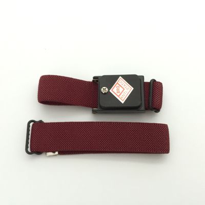 Correia de pulso antiestática sem corda feita malha do ESD da cor marrom alaranjada azul da faixa elástica