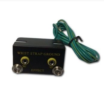 Da montagem dupla do banco do metal da correia de pulso do PVC/plutônio ESD soquete à terra Ring Terminal Connector