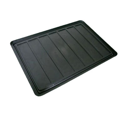 Recipientes conducentes dos materiais de embalagem pretos do ESD para as peças sensíveis estáticas do armazenamento