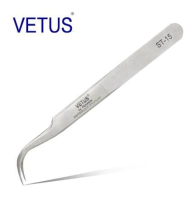 Do metal da cor da precisão segura das ferramentas VETUS do ESD não Tweezer de aço inoxidável