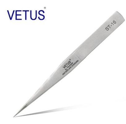 Do metal da cor da precisão segura das ferramentas VETUS do ESD não Tweezer de aço inoxidável