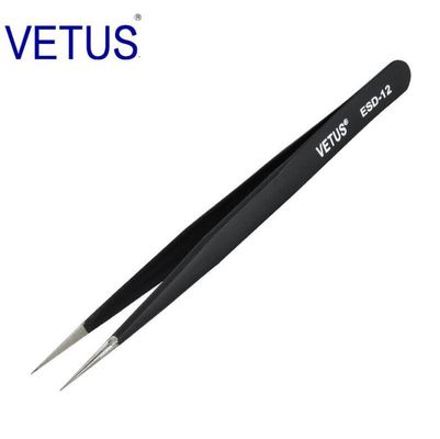 Comprimento material 110 - 140mm da pinça AISI 302 plásticos seguros do ESD Esd da precisão