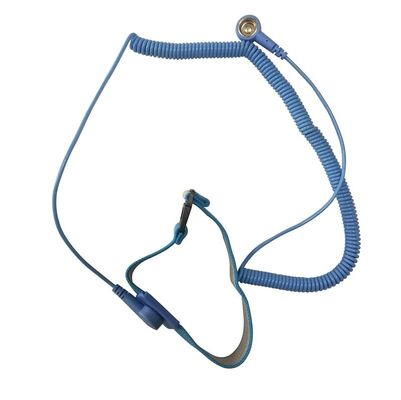 Correia de pulso da descarga eletrostática com o cabo ajustável com o agrafo