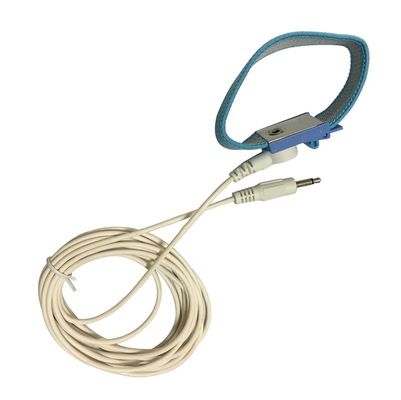 Ajustável duplo estático seguro do fio da correia de pulso do ESD anti tecido com a curvatura de 4 milímetros